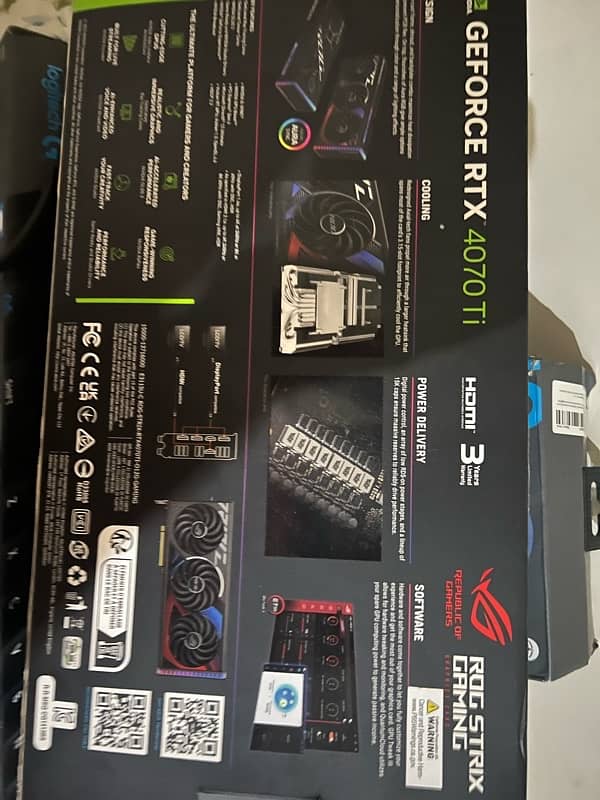 Asus Rog strx rtx 4070ti oc 12gb graphic card 0