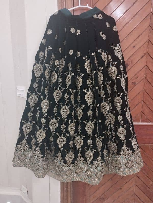 long shirt heavy/ velvet lehnga 8