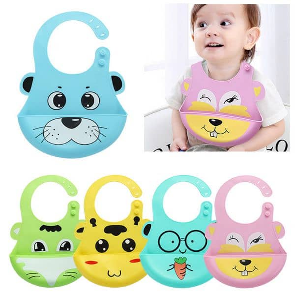 Wholesale Adjustable Waterproof Silicone Baby Bibs 0