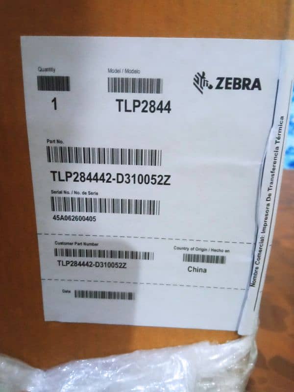 ZEBRA BARCODE PRINTER TLP 2844-Z 6