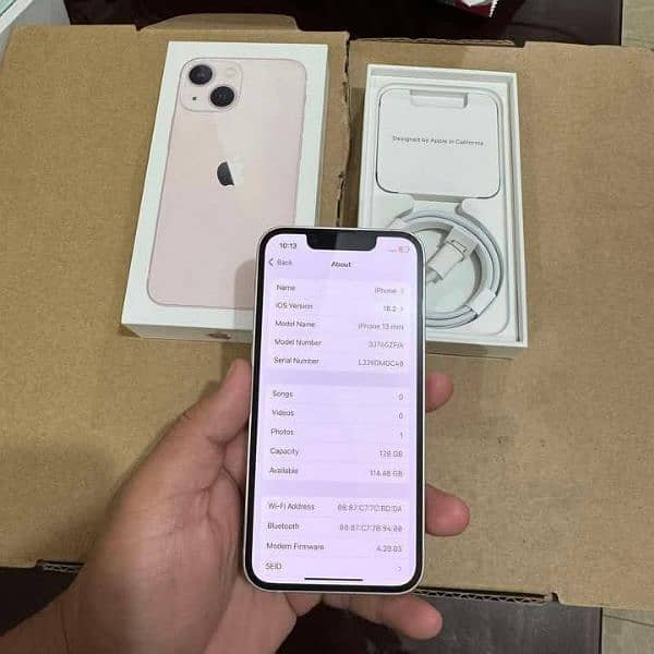 iPhone 13 mini 128 GB PTA approved 03304246398 my WhatsApp number 1