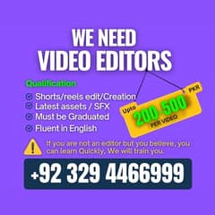 ONLINE WORK - VIDEO EDITING - WORK FROM HOME - EARN ONLINE