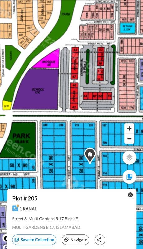 50x90 Plot for Sale in E Block Multi Gardens Islamabad 0