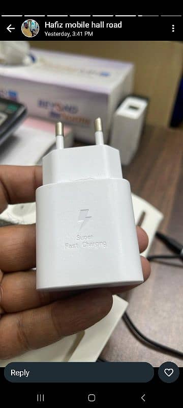 Samsung 25 Watt Super Fast Charger With C To C Cable 2