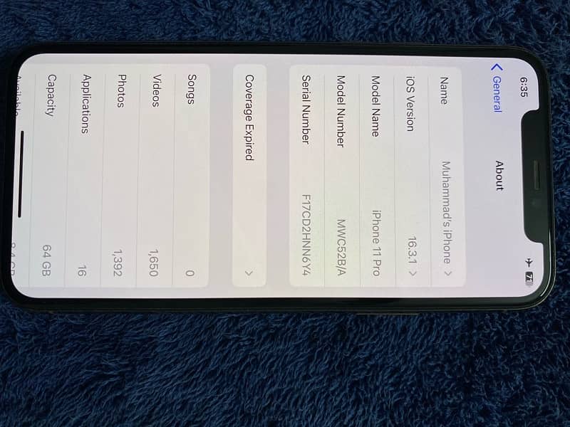 iphone 11 pro non PTA 64 gb golden 3