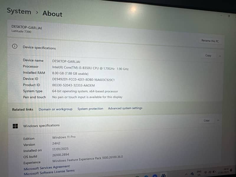 dell latitude i5 8th 2