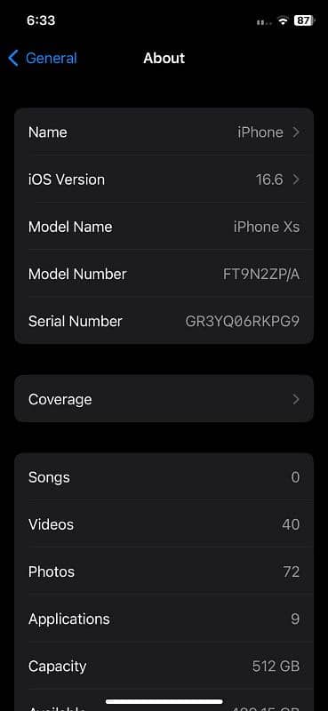 Xs 512 GB 4