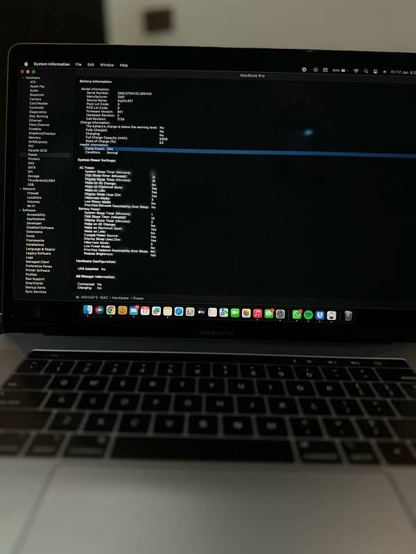 MACBOOK PRO 15’ MID 2018 TOUCHBAR 7