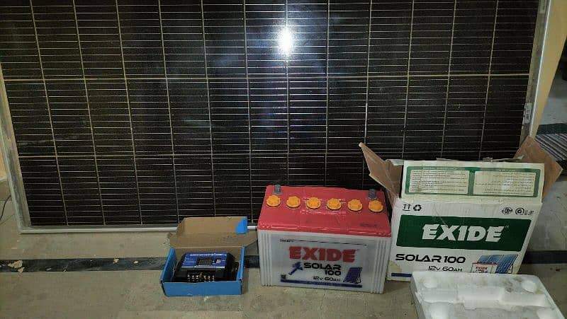 solar penal 230 v controlar 100 v bettery new 2