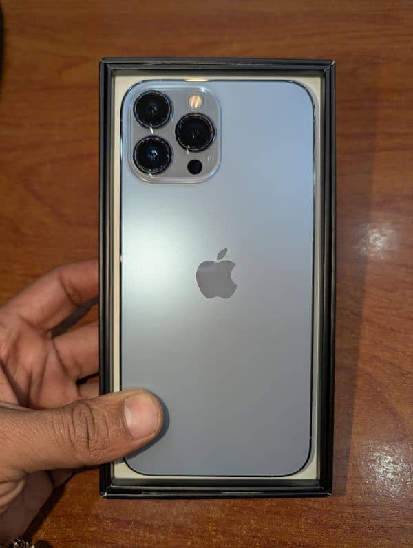 I phone 13 pro max 256gb 77% battery pta approved  hongkong Available 1