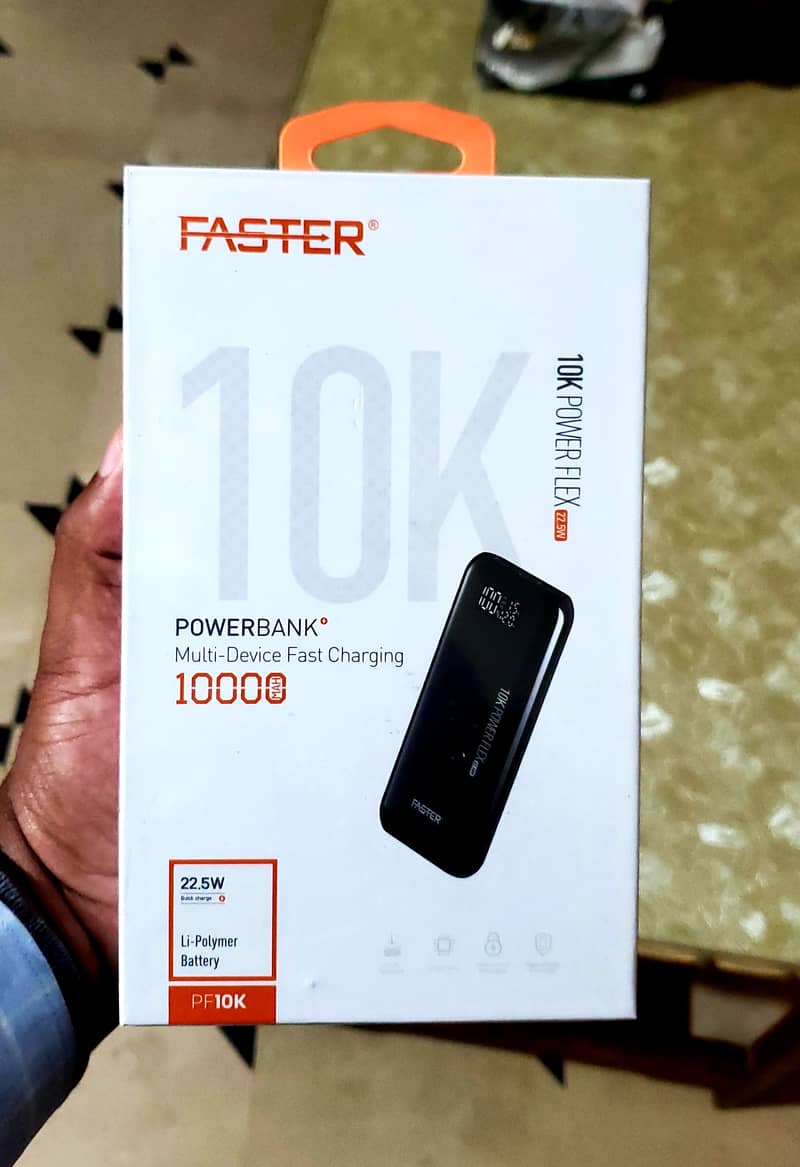 FASTER PF-10K 10000MAH POWER BANK 0