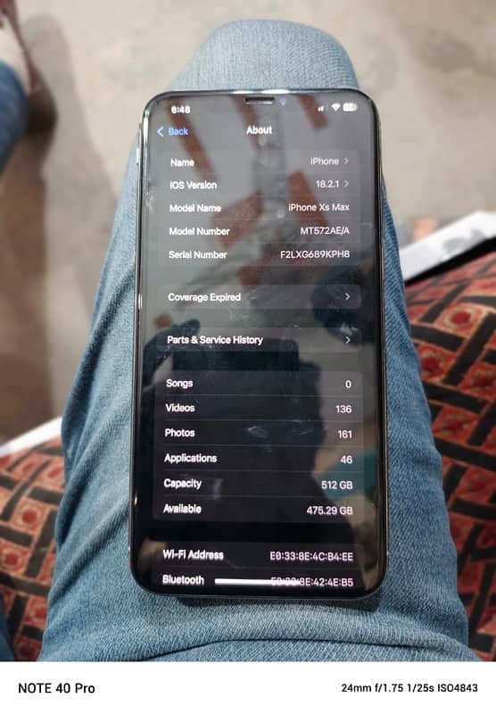 Iphone Xs max 512Gb Single Sim PTA Approved Urgent Sale 9