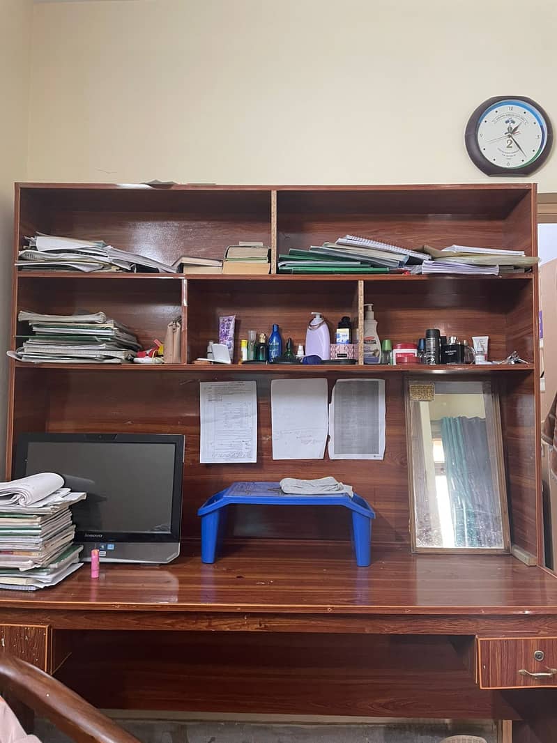 Book Shelve with Computer Table 0