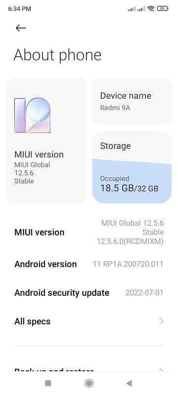 redmi 9A 2GB RAM 32GB memory 03262282004 WhatsApp 2