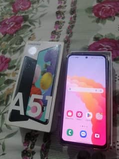 Samsung galaxy A51 6 128 with box charger finger disable no open repar