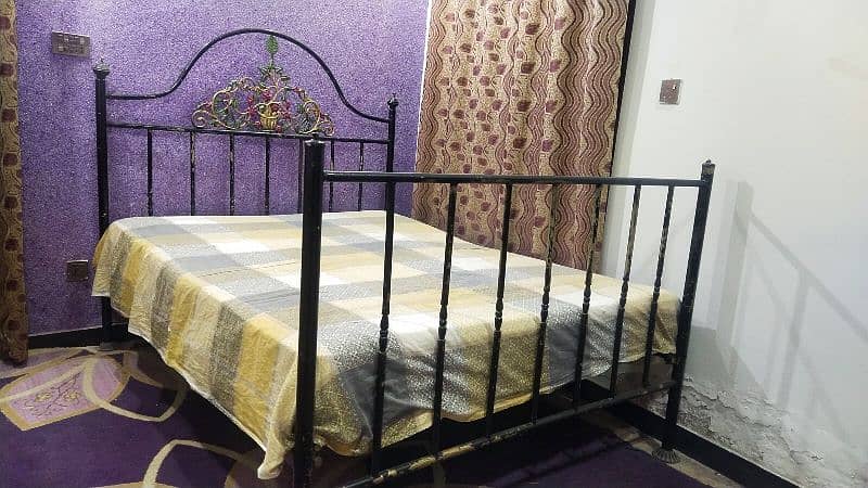 iron bed with mattress 2 iron chair 5