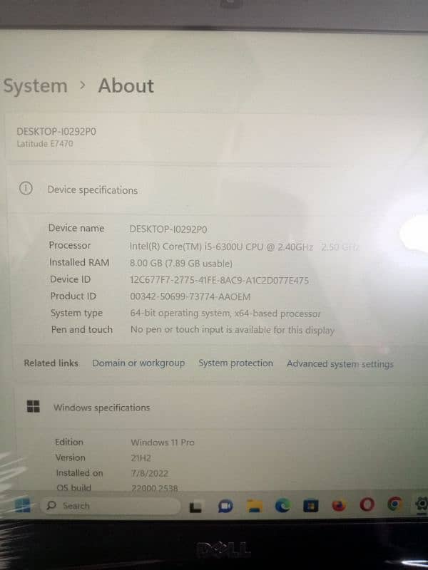 Dell core i5 6th 2