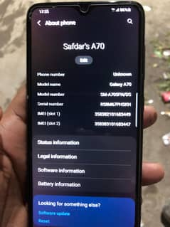 Samsung Galaxy A70.  only mobile   call 03456304243