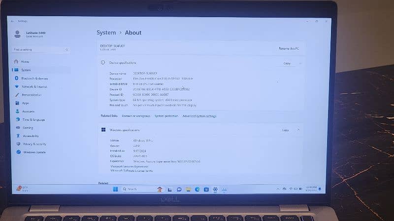 Dell Latitude 5440 Intel Core i5 13 Gen vPro 16Gb Nvme 256 SSD 7