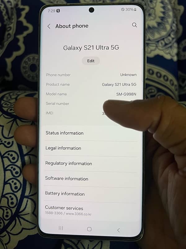 Samsung Galaxy S-21 Ultra 16gb / 512gb Non PTA 5