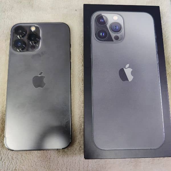 iphone 13 pro max 256 gb condition 10by 10 comple box 0