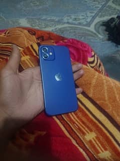 iPhone 12  , 128 GB , blue colour, health 88% ,Water pack cheek