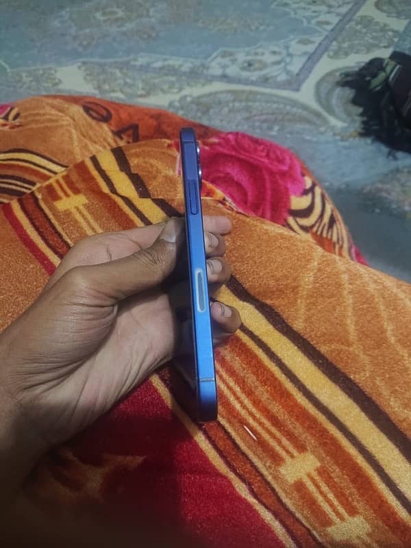 iPhone 12  , 128 GB , blue colour, health 88% ,Water pack cheek 1