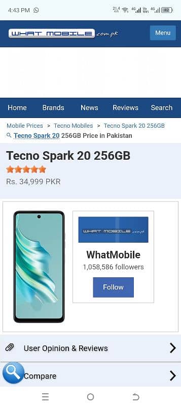 Tecno spark20 8gb ram 256gb rom 0