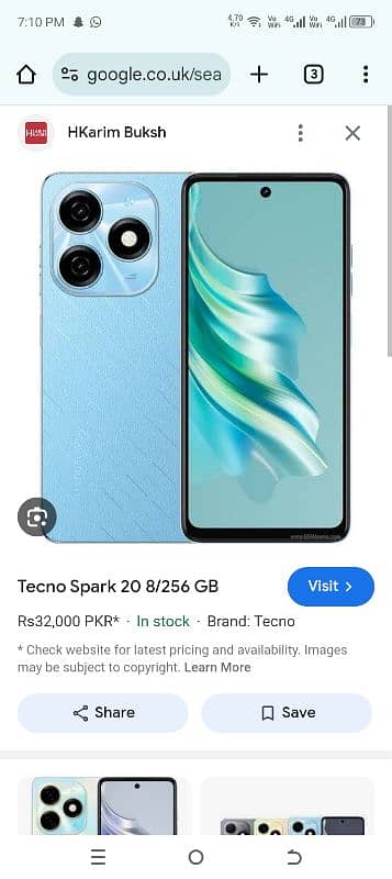 Tecno spark20 8gb ram 256gb rom 1