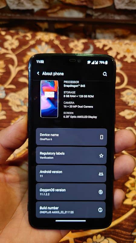 OnePlus 6 8/128 dual sim approved 1