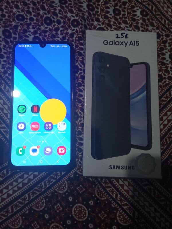 Samsung A15 256 PTA 4 Days Used 0