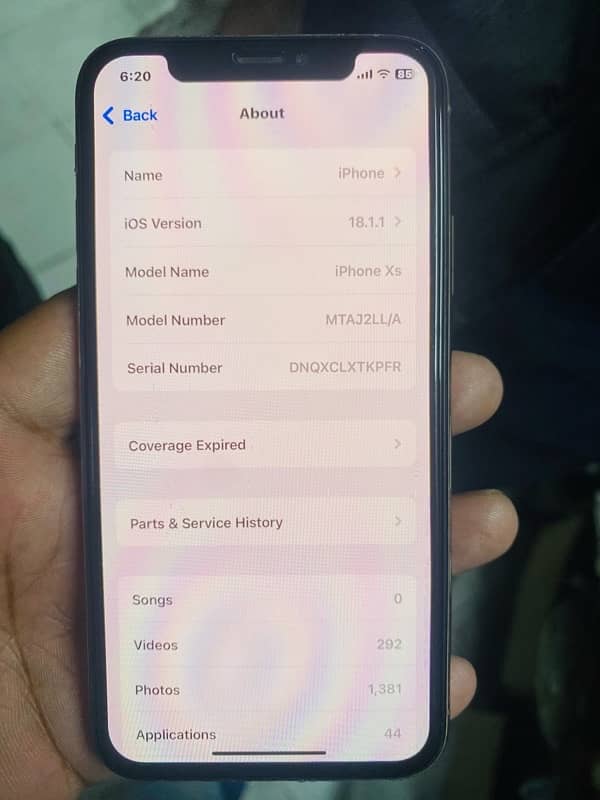 Iphone Xs 64 GB Factory Unlock Non Pta 8