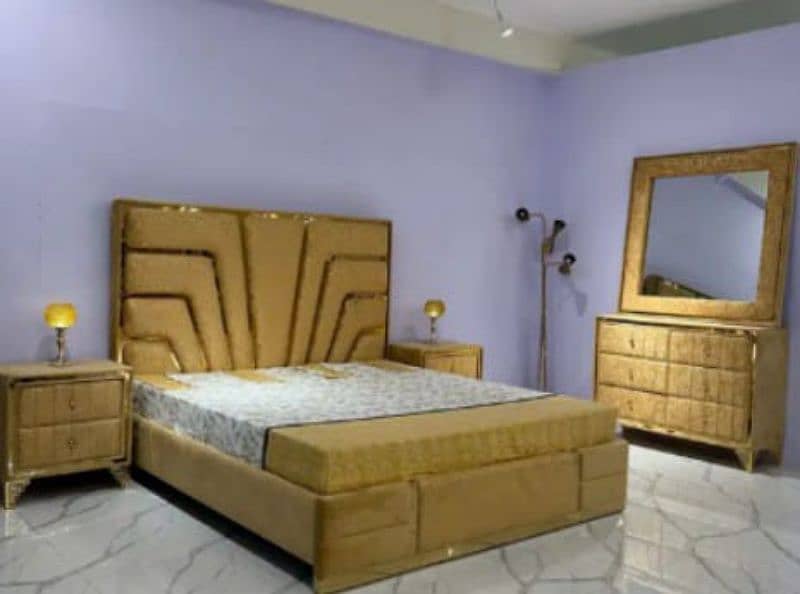 MARBLE design bed set /King size bed set/waterproof bed set/furniture/ 3