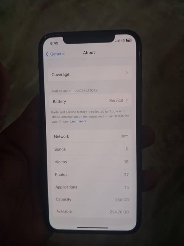 iphone x sim working 256gb 1