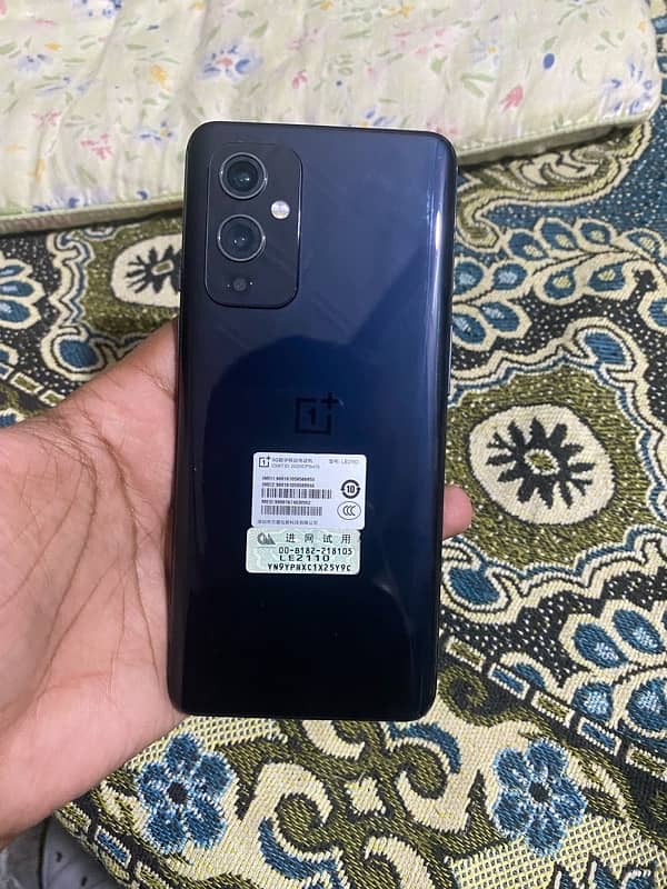 one plus 9 black color with 4 months sim time 0