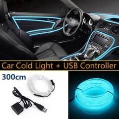 2 Meters Car Interior 5V LED Blue Light Dashboard Decoration