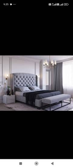 Bed / bed set / king size bed / wooden bed / double bed / poshish bed