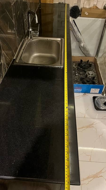 [Never used] Kitchen Cabinet Sink Marble Hood and Stove [Brand New] 8