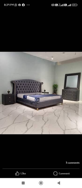 Beds / bed set / king size bed / wooden bed / double bed / poshish bed 1