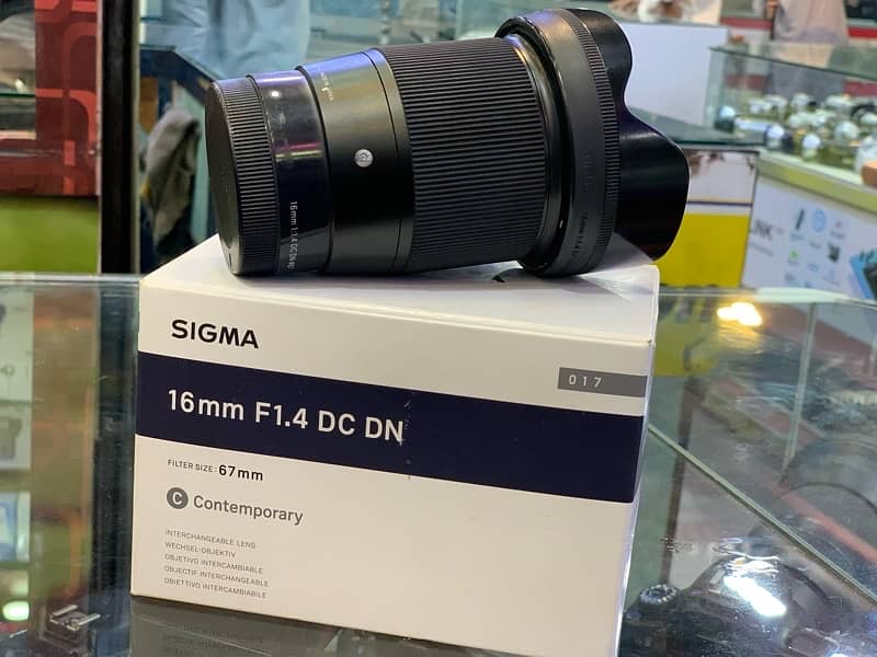 Sigma 16mm F1.4 Lens Contact 03212306356 0