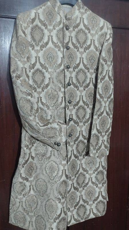 Golden Brown Sherwani 2