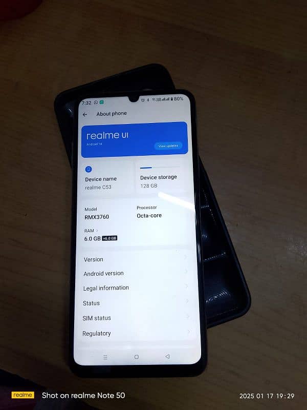 Realme c53 Ram 6+6 RoM 128 charger nai hai 2