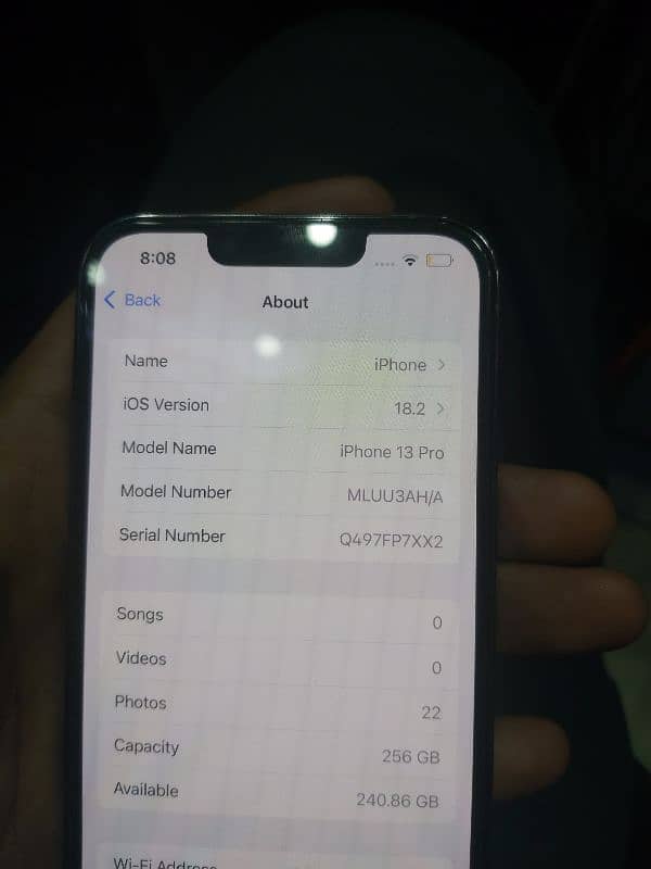 IPHONE 13 PRO  (256 GB) PTA APPROVED 1