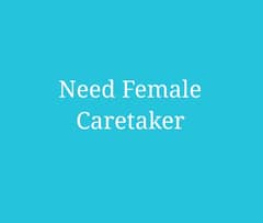 Job Female Caretaker