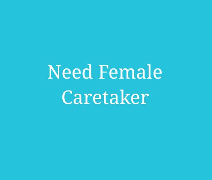 Job Female Caretaker 0