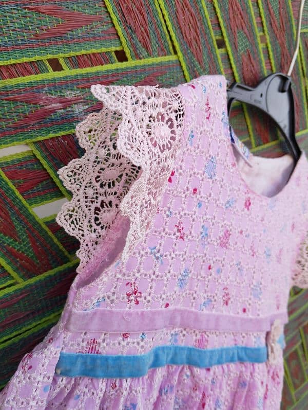 one time used baby girl frock only frock 5