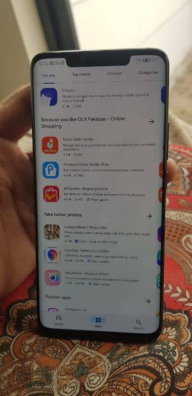 Huawei mate 20 pro 10.10  ha pta prove ha sirf back crack ha 5