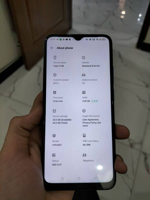 OPPO A16K, 4/64gb,mint condition 2