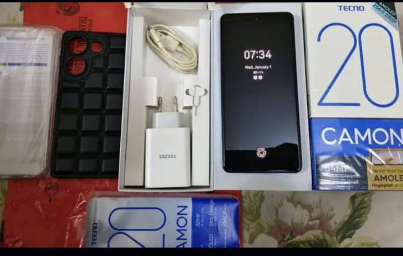 TECNO CAMON 20 WITH COMPLETE BOX 5