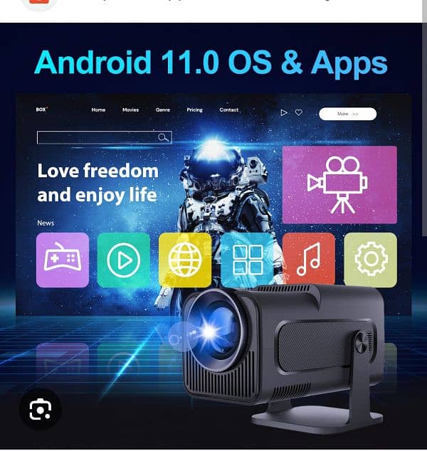 New HY320 projector Android 11 4K -350ANSI-dpi Brighter 5